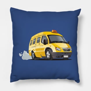 cartoon taxi bus Pillow