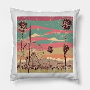 Coachella vintage 2024 Pillow