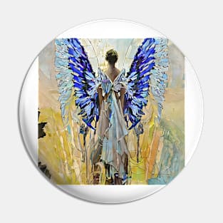 Art deco angel Pin