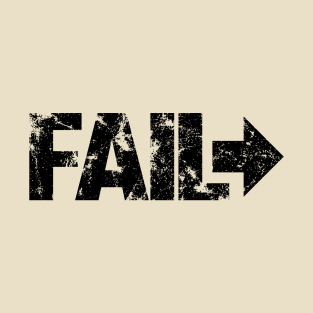 Fail Forward (Black) Self Motivation T-Shirt