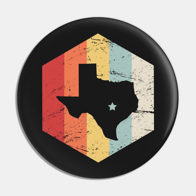 Retro Vintage Texas Icon - Austin Capital Pin by MeatMan