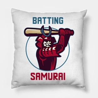 Batting Samurai! Baseball Pillow