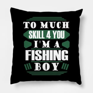 Fishing Boys Hobby Men Fishing Hooks Pillow