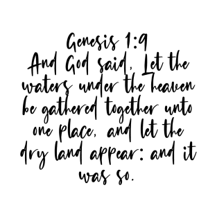 Genesis 1:9 T-Shirt