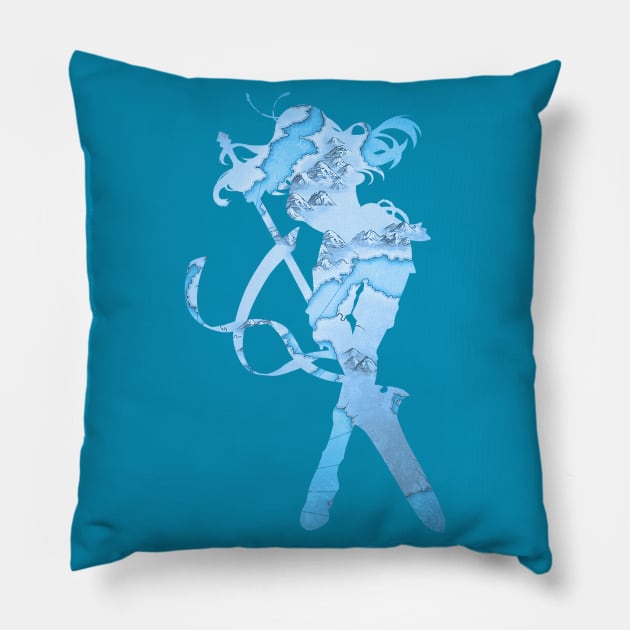 Fiora: Airborne Warrior Pillow by Raven's Secret Shop