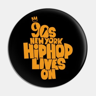 Throwback to the Golden Age of Hip Hop's Iconic '90s Era in New York Pin