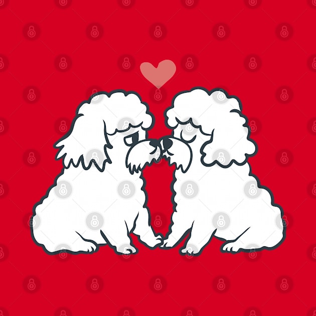 Bichon Frise Kisses by huebucket