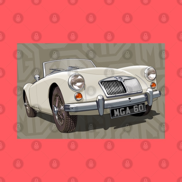 MGA in old english white by candcretro