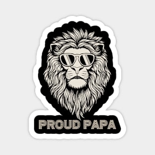 Proud Papa Lion Magnet