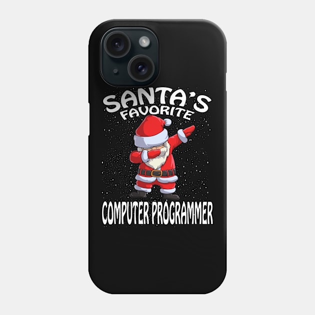 Santas Favorite Computer Programmer Christmas Phone Case by intelus