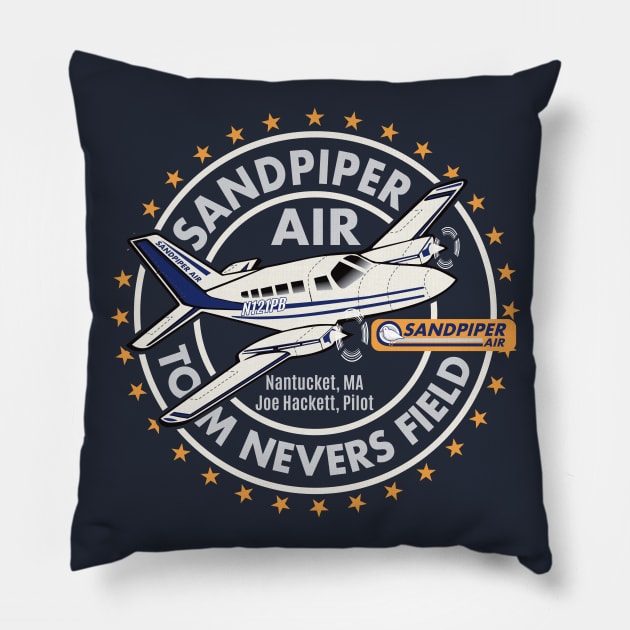 Sandpiper Air Wings Show Pillow by Alema Art