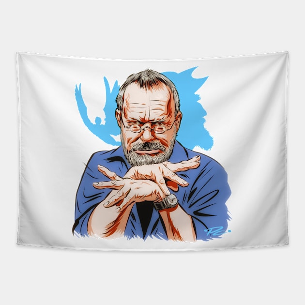 Terry Gilliam - An illustration by Paul Cemmick Tapestry by PLAYDIGITAL2020