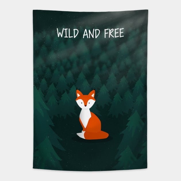 Wild and Free Protect the Foxes Tapestry by Sizzlinks