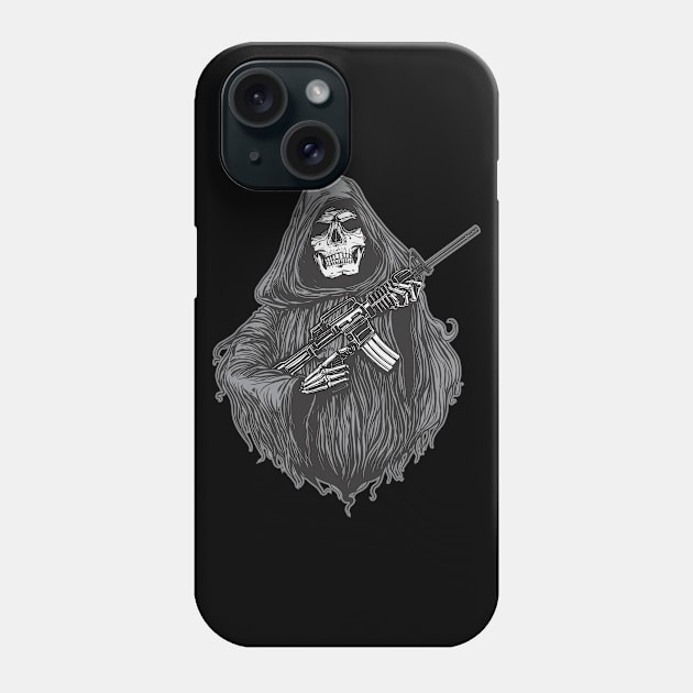 Grim Riffle Phone Case by TomCage