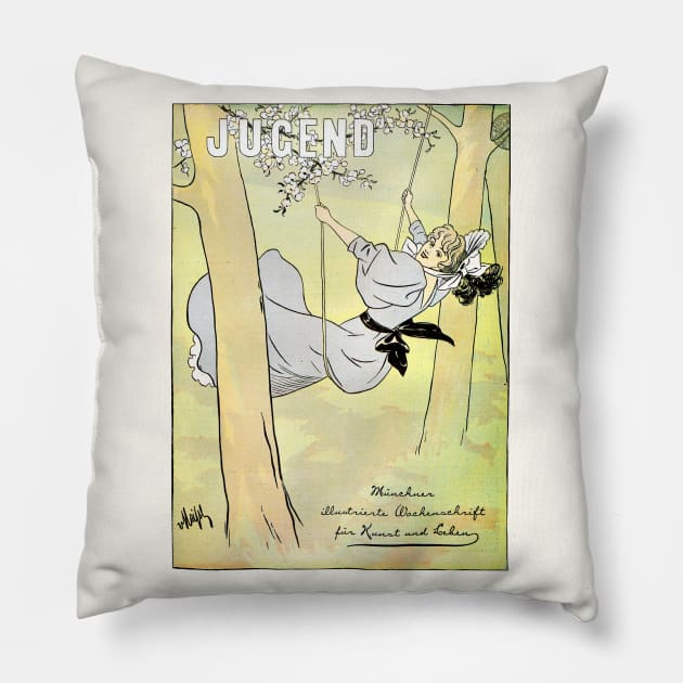 Jugend Cover, 1896 Pillow by WAITE-SMITH VINTAGE ART