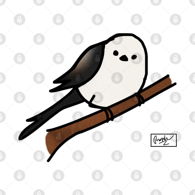 Long-Tailed Tit Doodle by tdoodles