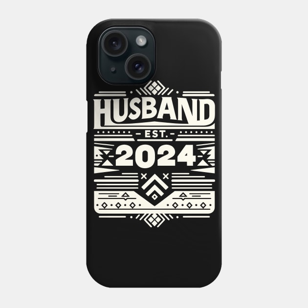 Husband Est. 2024 Phone Case by Mapd