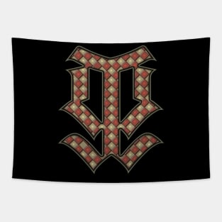 Gothic Checkerboard Symbol Tapestry