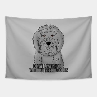 Funny Bernedoodle Tapestry