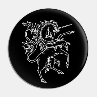 Mythical Heraldic Unicorn Pin