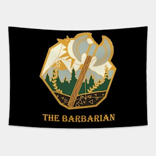 The Barbarian coat of arms Tapestry