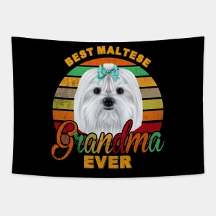 Best Maltese Grandma Ever Tapestry