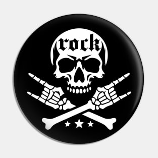 rock skull Pin