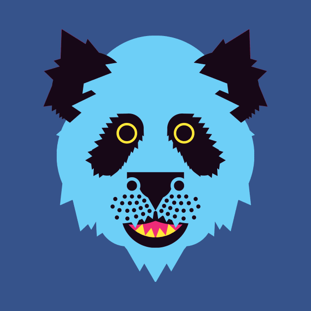 Panda Face Blue by AnimalMagic