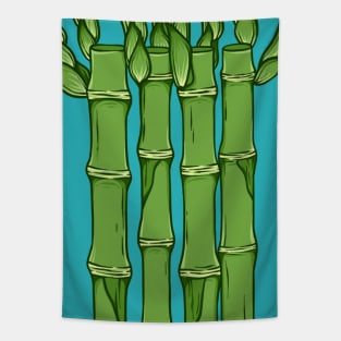 Vintage doodle illustration of Bamboo Tree Tapestry