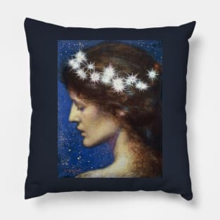 Night - Star of Heaven - Edward Robert Hughes Pillow