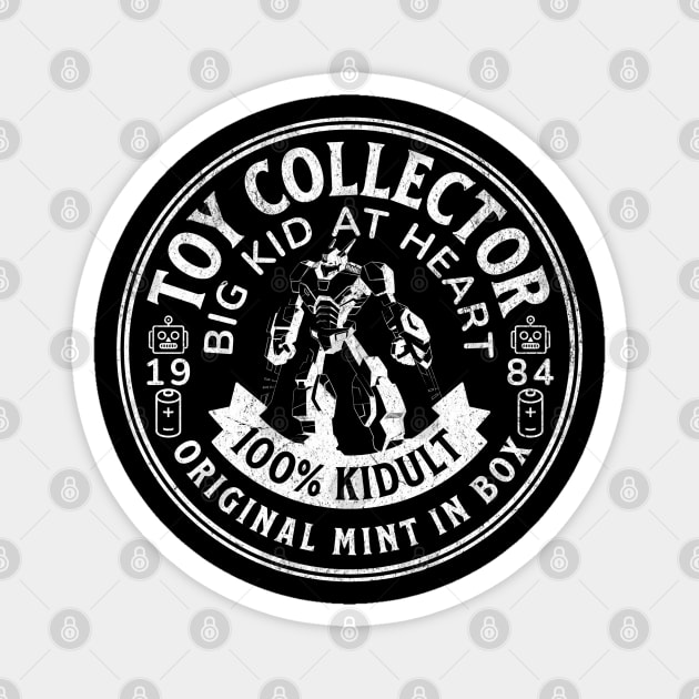 Toy Collector Kidult Original Mint in Box Fan Lover Distressed Design Magnet by Joaddo
