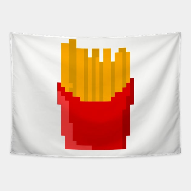 Fries - Pixelart Design Tapestry by Frontoni