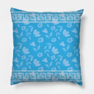 Santorini Greece pattern #16 Pillow