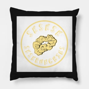 SKSKSK Scrunchie Sticker VSCOGRL Visco Girl Yellow Pastel Gifts for Girls Pillow