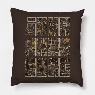 Johannesburg, South Africa City Map Typography - Pastel Pillow