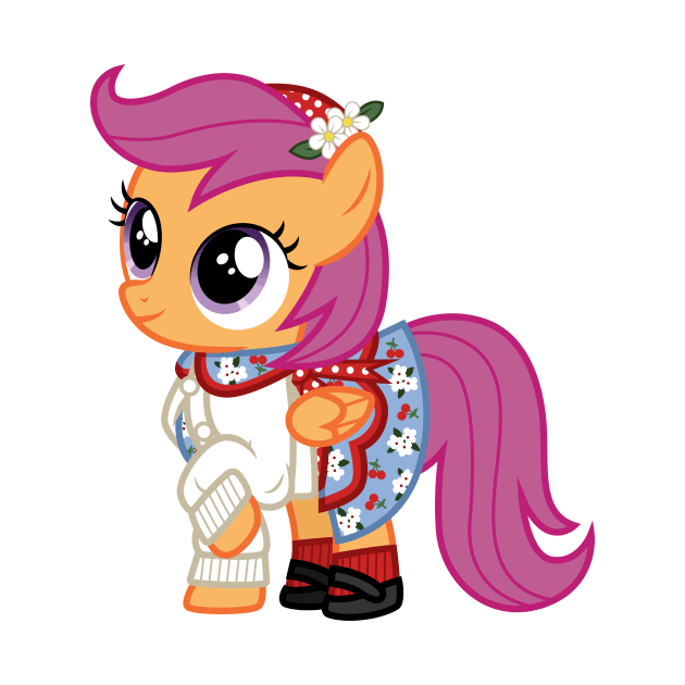 Scootaloo as Emily Bennett by CloudyGlow