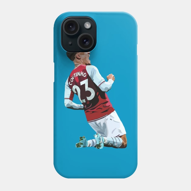 Philippe Coutinho Phone Case by Webbed Toe Design's