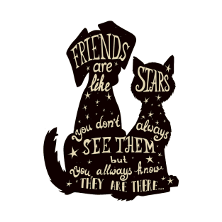 Friends are like stars T-Shirt