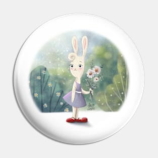 Bunny in the forest Pin