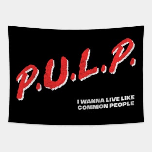Pulp // 90s Music Fan Original Design Tapestry