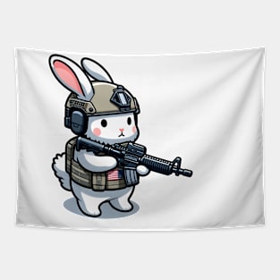 Tactical Rabbit Tapestry