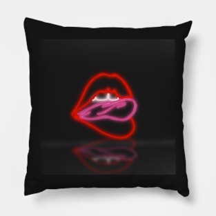 Neon Lips Pillow