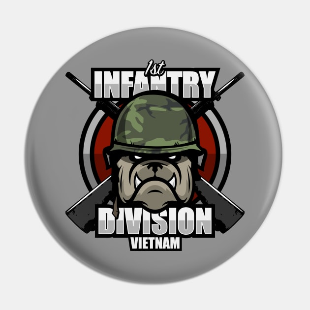 1st Infantry Division Vietnam Pin by TCP