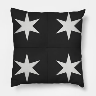 cement tiles - stars Pillow