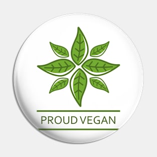 Proud Vegan Pin