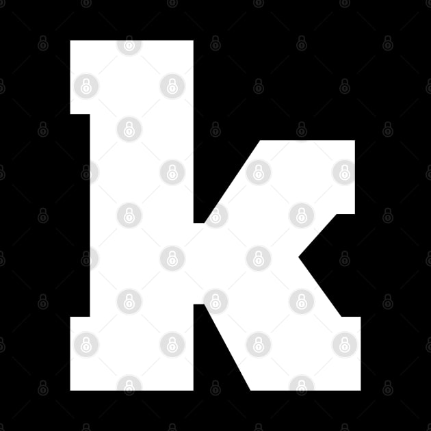 Alphabet K (lowercase letter k), Letter K by maro_00