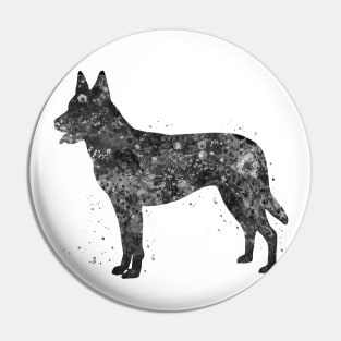 dutch shepherd dog black and white Pin