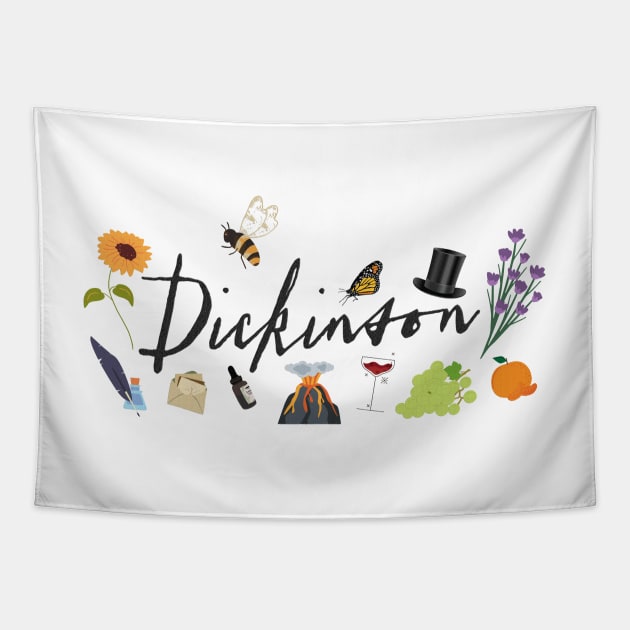 Dickinson Series Art Tapestry by aplinsky