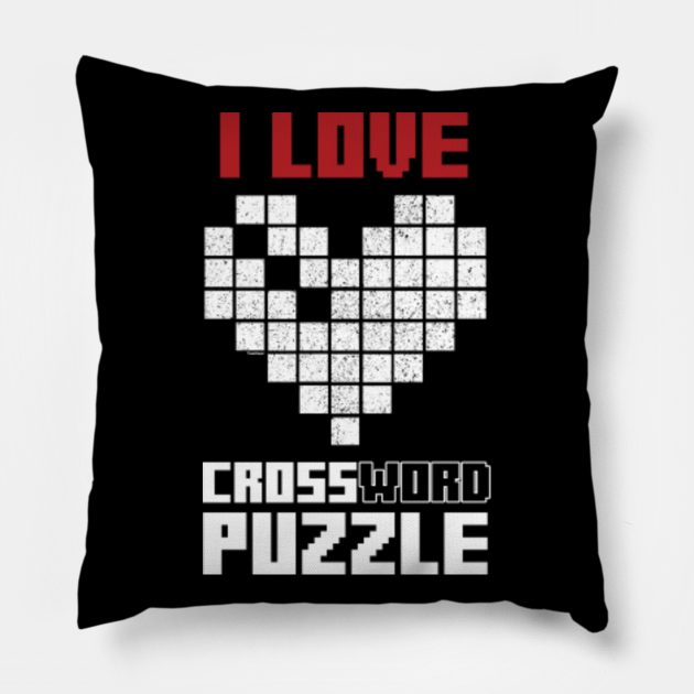 I Love Crossword Puzzle Puzzlers Geek Numbered Squares Crossword