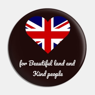 Love uk people, land Pin